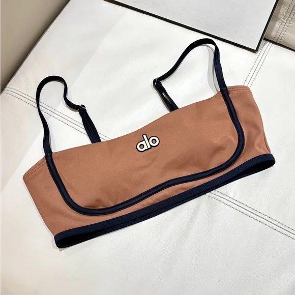 alo yoga Coffee Contrast Trim Bikini Set - Picture 2 of 7